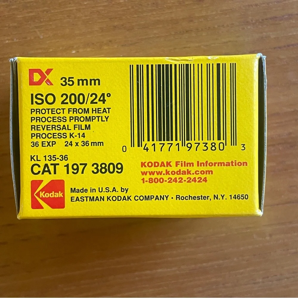 Kodak Select Series Kodachrome 200 Film - Red and Yellow
